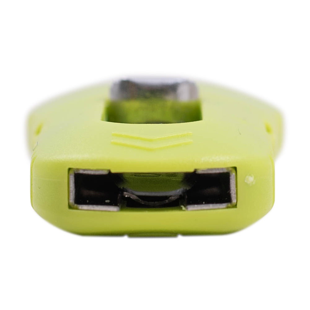Canary DC-20F PS2 Box Cutter - Retractable Double Edge Utility Knife With Rounded Tip - 1 Inch Serrated Stainless Steel Blade With Teflon Non-Stick Coating