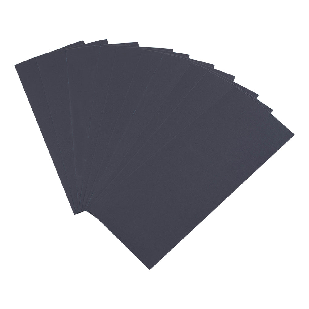 10 Pack of Sanding Sheet 600 Grit, 1/3 Sheet, and Wet/Dry