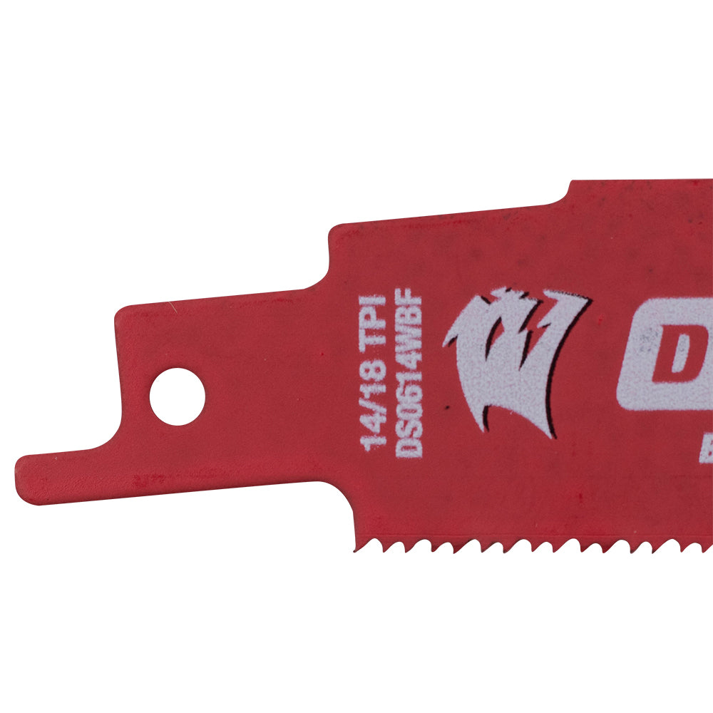 Diablo Steel Demon Bi-Metal Auto Dismantling Reciprocating Saw Blades 6 inch 14/18 TPI for 1/16-5/16 Medium Metals - 25 Pack