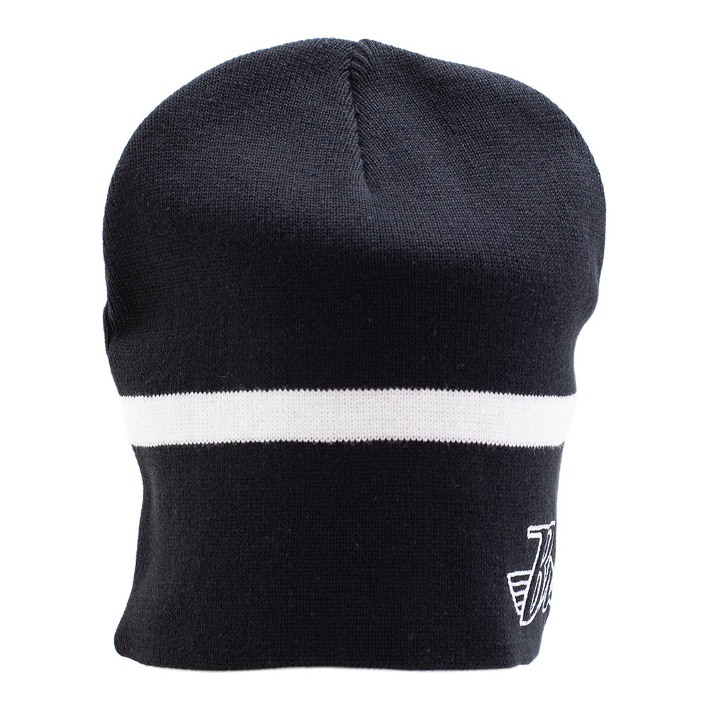 BROCK Logo Black Knit Beanie Hat Skull Cap Men Women Unisex One Size Fits Most