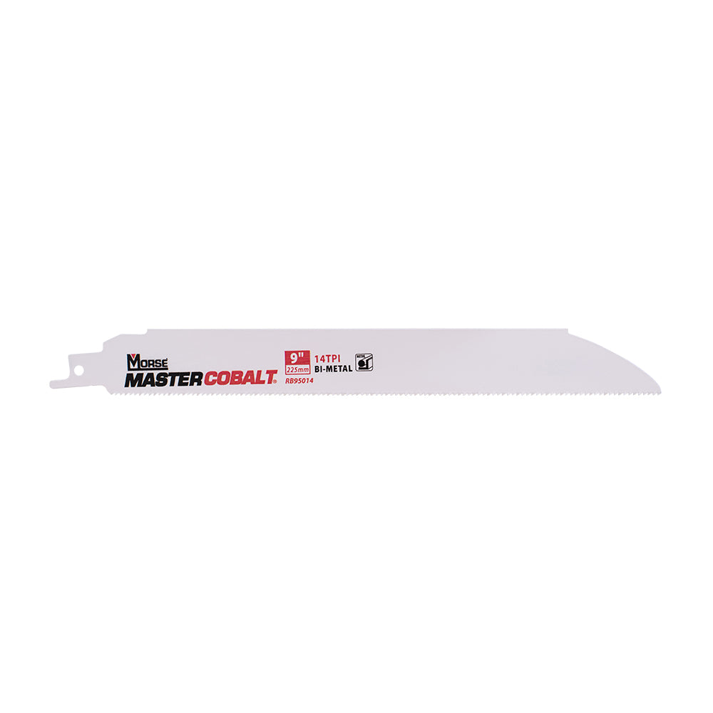 MK Morse Master Cobalt Metal Reciprocating Saw Blade 9 Inch X 1 Inch X .050 Inch 14TPI 5 Pack
