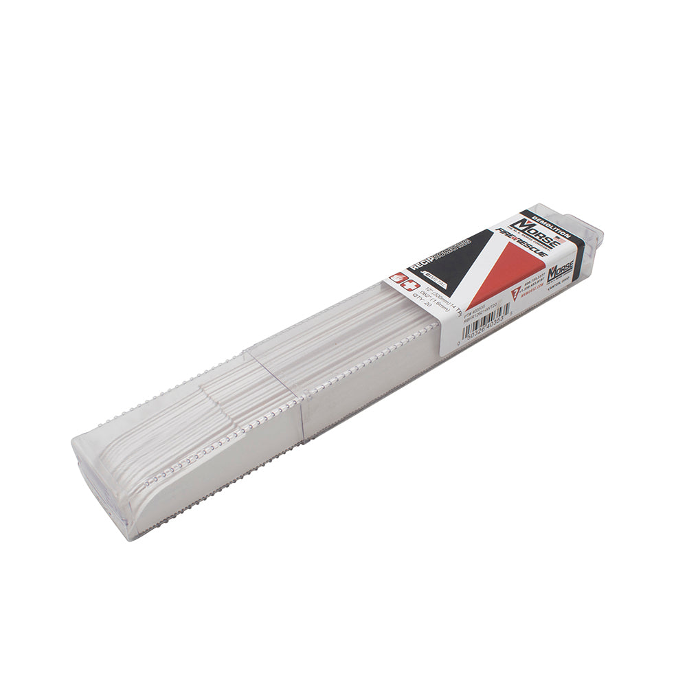 20 Pack Set MK Morse Bi Metal w/ Cobalt Reciprocating Saw Blades 12" x 7/8" x .062" 14 TPI Steel Wood for Fire & Rescue Industrial Shop