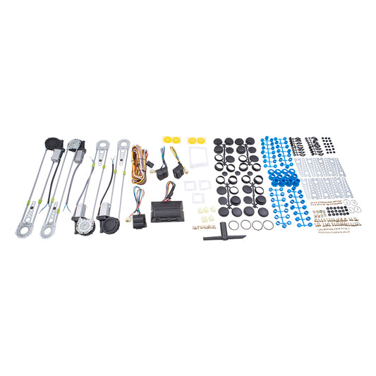 Brock Replacement Universal Electric Power Window Regulator Spal Type Conversion Kit for 4- Door Pickup SUV Van Car