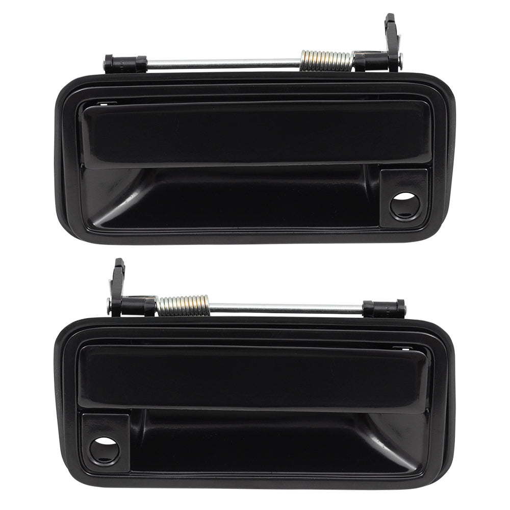 Brock Replacement Pair Set Front Outside Exterior Door Handles Compatible with 1988-1994 C/K Pickup Truck 15968163 15968164