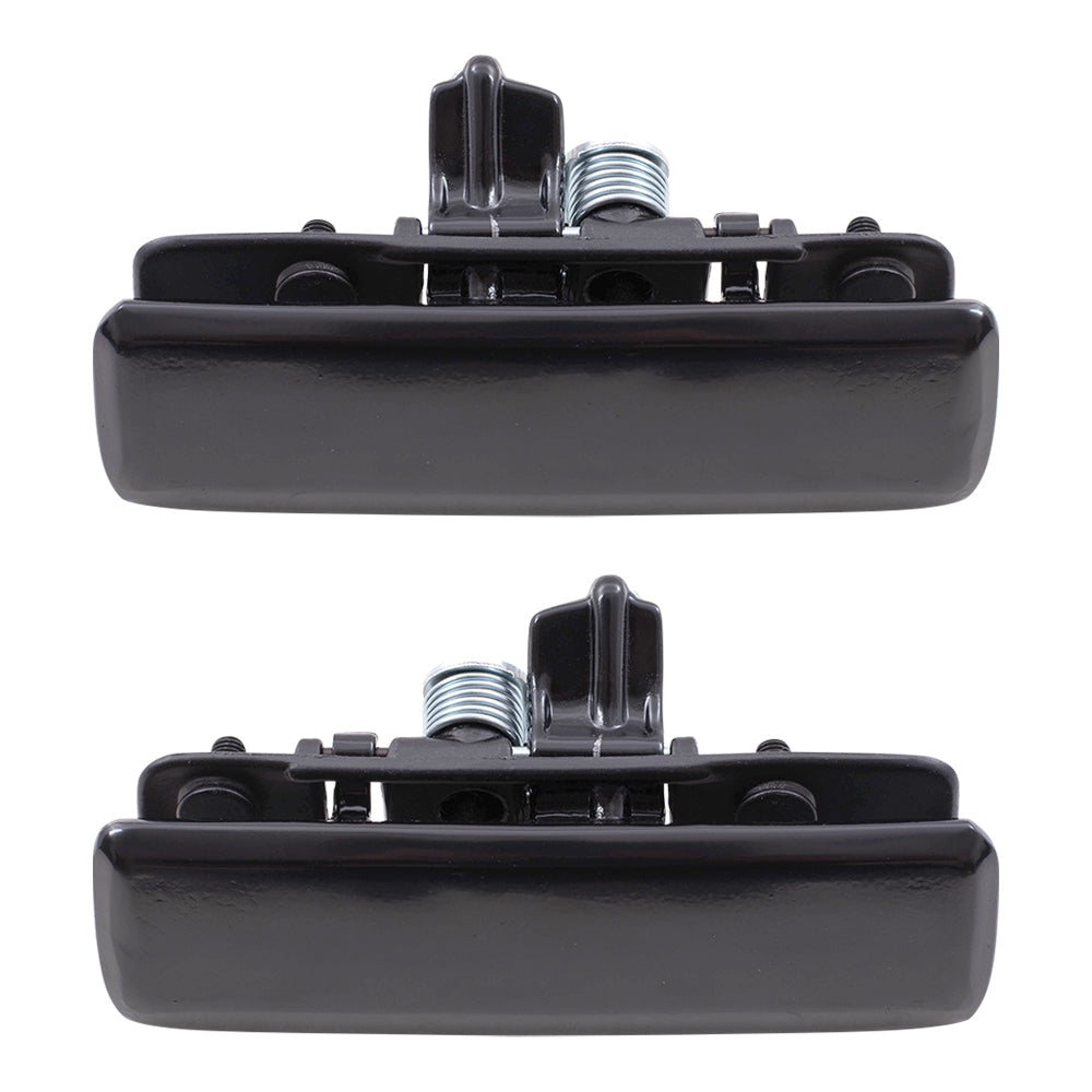 Brock Replacement Driver and Passenger Front Outside Outer Door Handles Compatible with Van 12545595 12545596