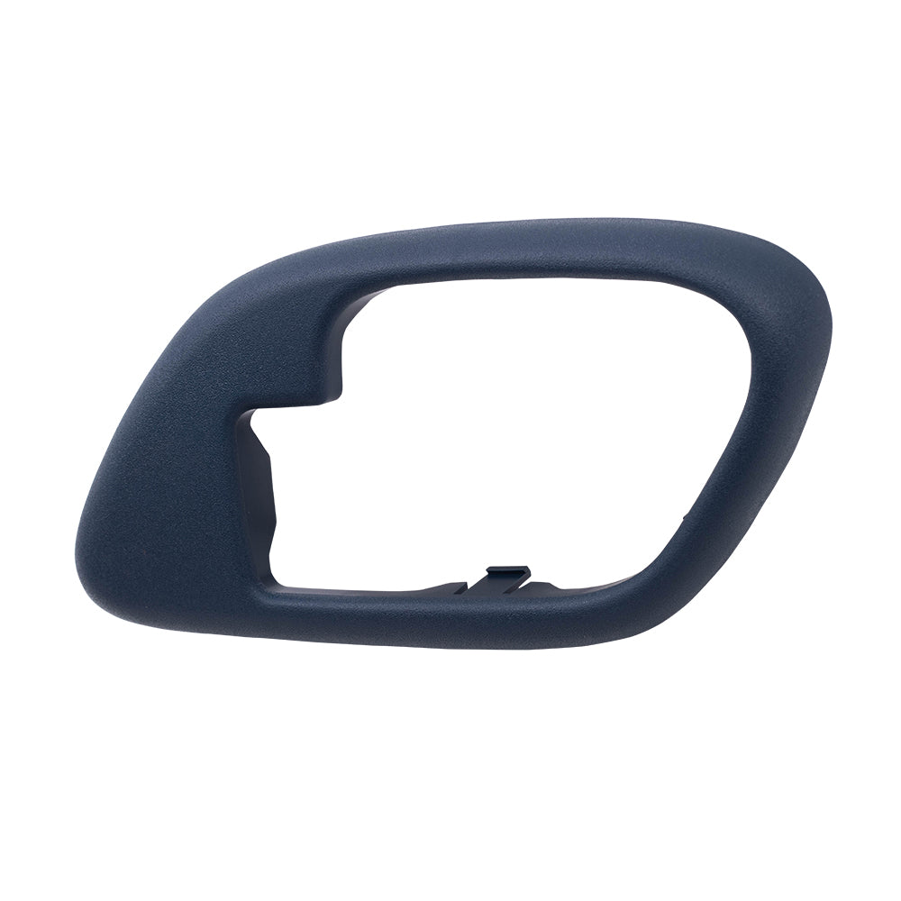 Brock Replacement Passengers Inside Inner Blue Door Handle Trim Bezel Compatible with Pickup Escalade Tahoe Suburban Yukon