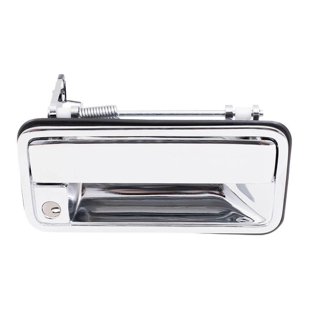 Brock Replacement Passengers Front Outside Outer Chrome Specialty Door Handle Compatible with Pickup Truck