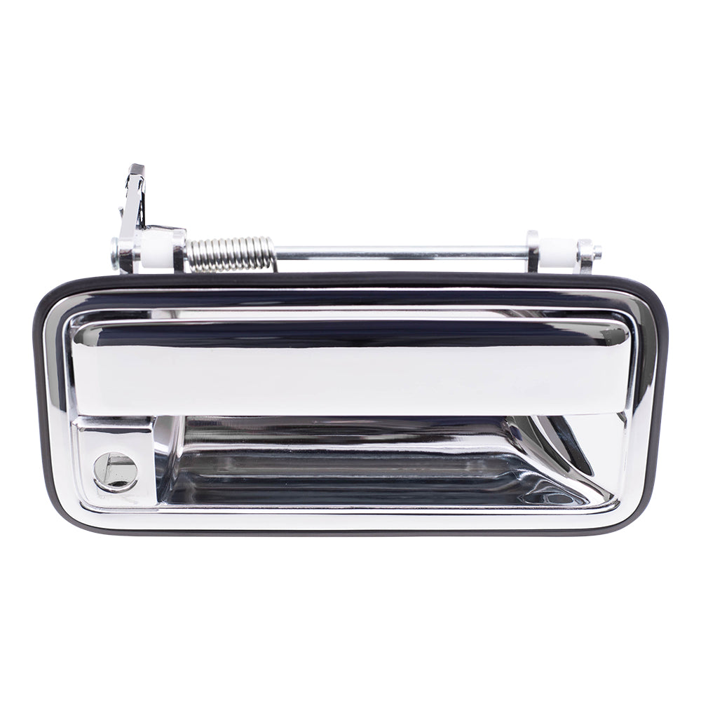Brock Replacement Passengers Front Outside Outer Chrome Specialty Door Handle Compatible with Pickup Truck 15708044