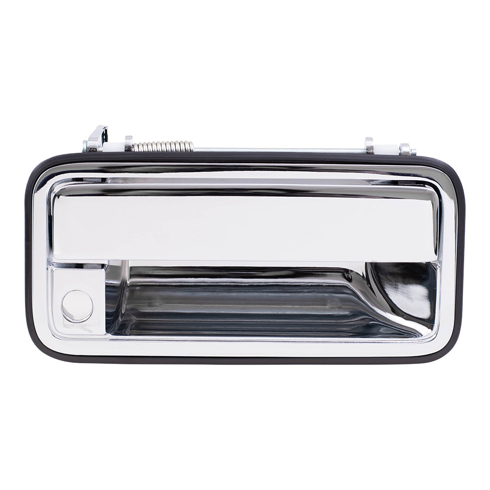 Brock Replacement Passengers Front Outside Outer Chrome Specialty Door Handle Compatible with Pickup Truck 15708044
