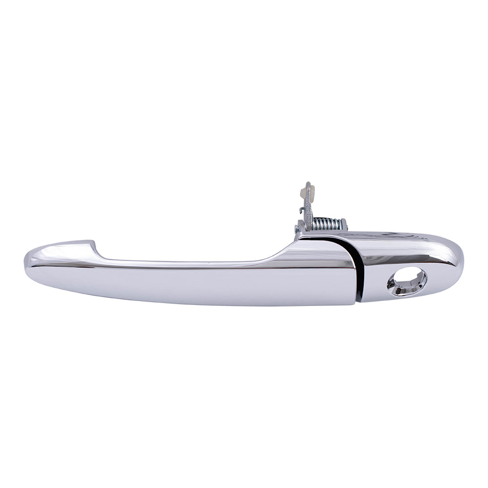 Brock Replacement Drivers Front Outside Door Handle Chrome w/ Keyhole Compatible with G5 Cobalt Impala & Limited Monte Carlo Solstice Sky 25869324