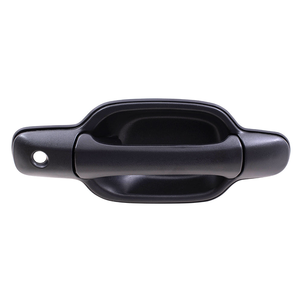 Brock Replacement Passengers Front Outside Outer Door Handle with Keyhole Compatible with Pickup Truck 15243675