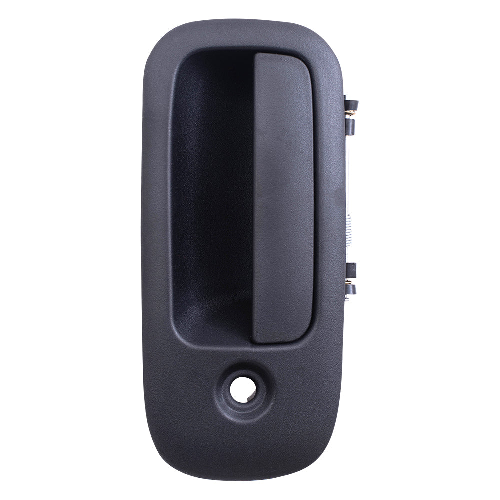Brock Aftermarket Replacement Side Driver Left Passenger Right Outside Hinged Door Handle Textured Black Set Compatible with 2003-2022 Chevy Express