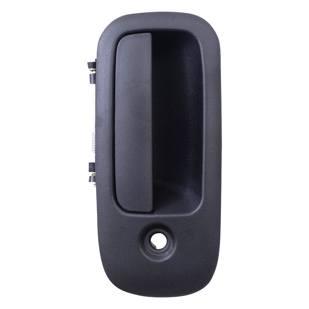 Brock Aftermarket Replacement Side Passenger Right Outside Hinged Door Handle Textured Black Compatible with 1996-2022 Chevy Express