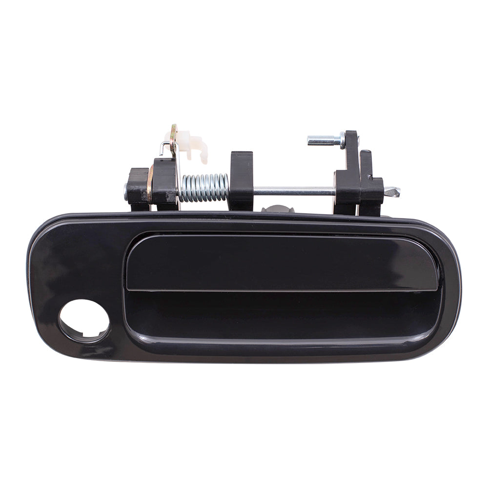 Brock Replacement Passengers Front Outside Outer Black Door Handle Compatible with Camry 6921032091C1