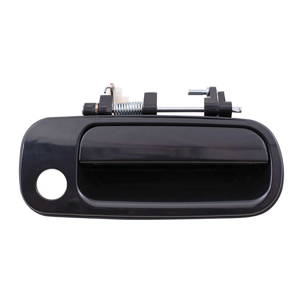 Brock Replacement Passengers Front Outside Outer Black Door Handle Compatible with Camry 6921032091C1