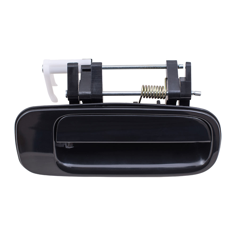 Brock Replacement Passengers Rear Outside Outer Smooth Black Door Handle Compatible with 6923033010
