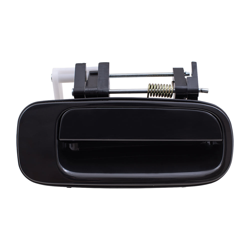 Brock Replacement Passengers Rear Outside Outer Smooth Black Door Handle Compatible with 6923033010