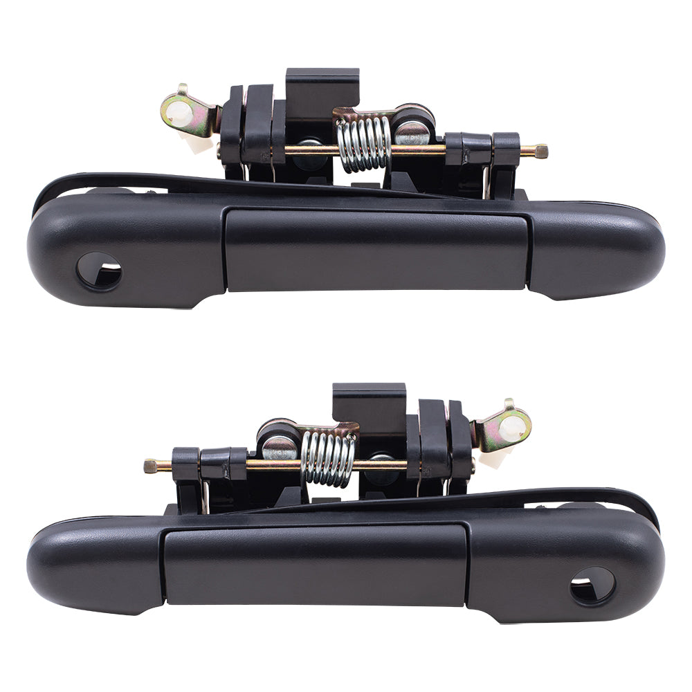 Brock Replacement Set Driver and Passenger Front Outside Outer Textured Door Handles Compatible with 1992-1995 Paseo 1991-1994 Tercel 6922016070 6921016070