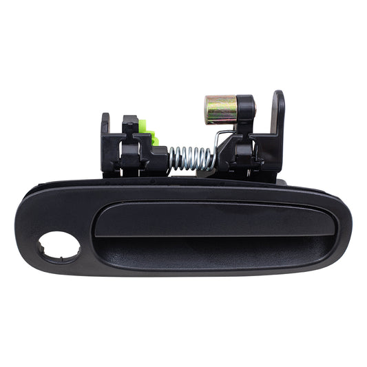 Brock Replacement Front Passenger Side Outside Door Handle Textured Black Compatible with 1998-2002 Corolla 94857480