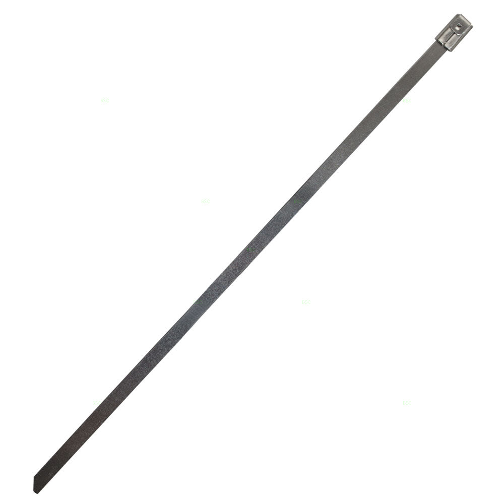 100 Pc Bag Stainless Steel Cable Ties Self-Locking Head 0.18x8" Pipe Wire Wrap
