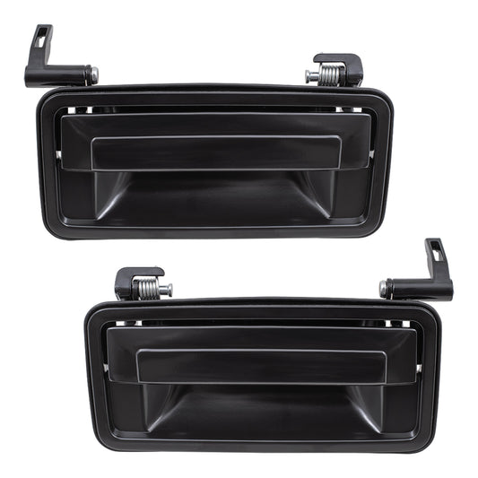 Brock Replacement Driver and Passenger Rear Outside Outer Door Handle Ready to Paint Compatible with 16626761 16626760