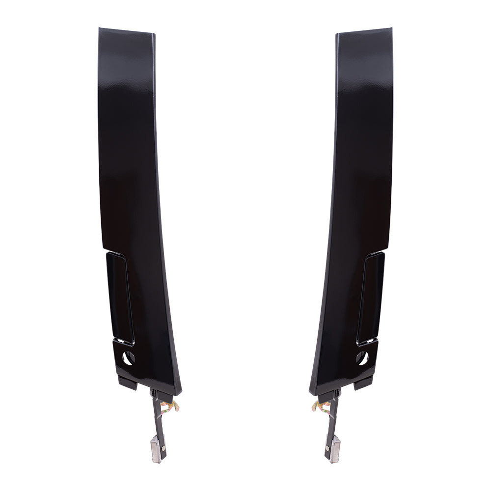 Brock Replacement Driver and Passenger Outside Outer Gloss Door Handles Compatible with 16627471 16627470