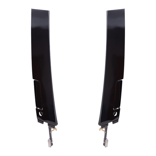 Brock Replacement Driver and Passenger Outside Outer Gloss Door Handles Compatible with 16627471 16627470