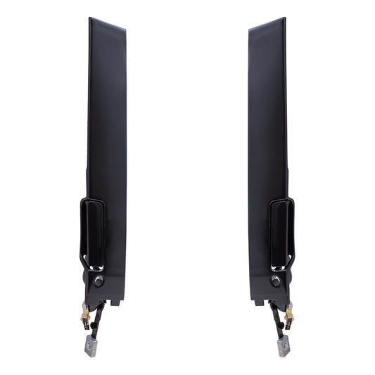 Brock Replacement Driver and Passenger Outside Outer Gloss Door Handles Compatible with Cutlass Supreme 10296627 10296626