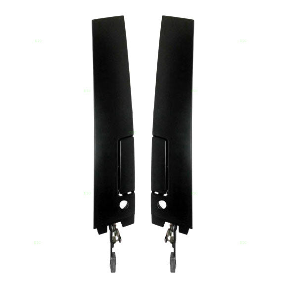 Brock Replacement Pair Set Outside Outer Exterior Textured Door Handles Compatible with 16605593 16605592