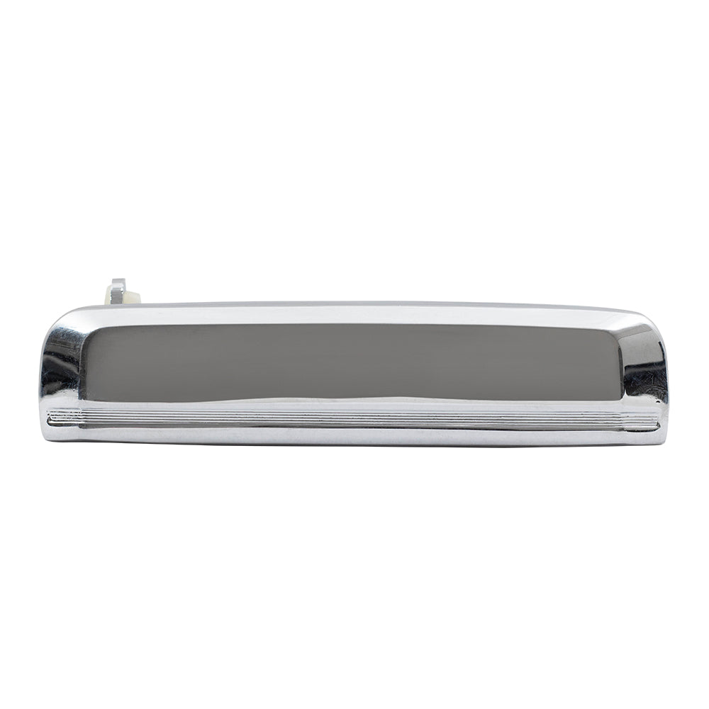 Brock Replacement Passengers Outside Outer Chrome Door Handle Compatible with 1987-1995 Pathfinder 8060601A00