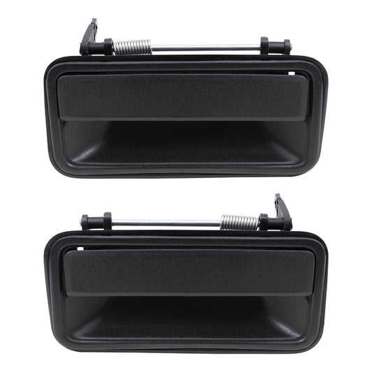 Brock Replacement Driver and Passenger Rear Outside Outer Door Handles Compatible with Pickup Truck SUV 15742233 15742234