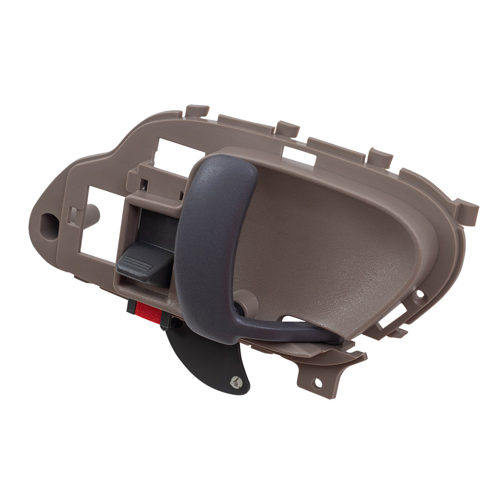 Brock Replacement Driver and Passenger Inside Inner Tan Door Handles Compatible with 95-02 Pickup Truck 15708043 15708044