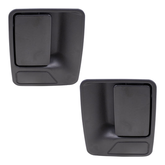 Brock Replacement Driver and Passenger Outside Outer Door Handles Compatible with Pickup Truck SUV 7C3Z2626601AA 7C3Z2626600AA