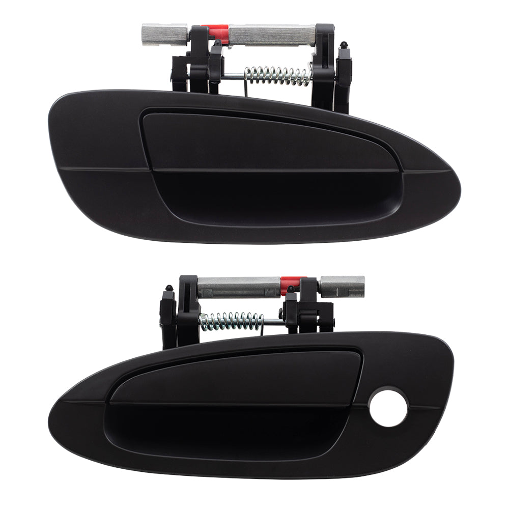 Brock Replacement Driver and Passenger Front Outside Outer Door Handles Compatible with 2002-2006 Altima 806078J009 806068J009