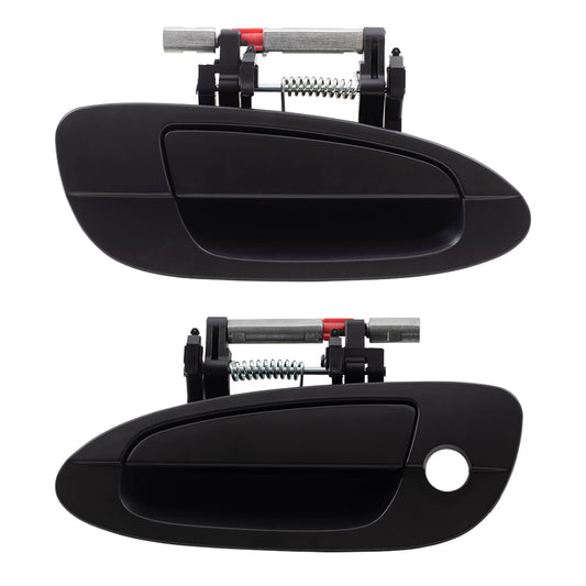 Brock Replacement Driver and Passenger Front Outside Outer Door Handles Compatible with 2002-2006 Altima 806078J009 806068J009