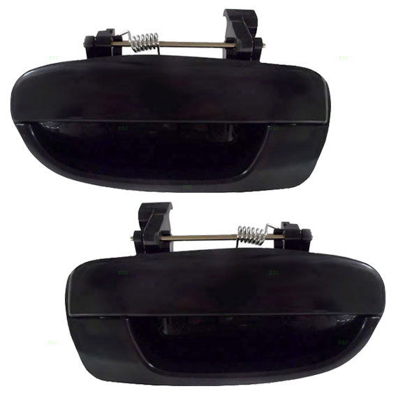 Brock Replacement Driver and Passenger Rear Outside Outer Door Handles Compatible with Accent 8365025000 83660-25000