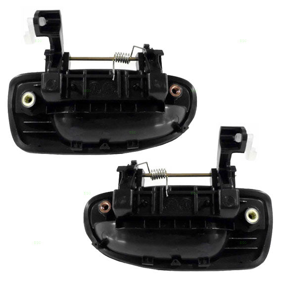 Brock Replacement Driver and Passenger Rear Outside Outer Door Handles Compatible with Accent 8365025000 83660-25000
