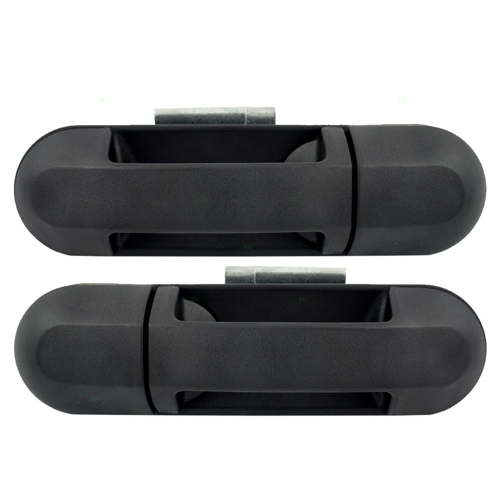 Brock Replacement Driver and Passenger Rear Outside Outer Door Handles Compatible with SUV Pickup Truck 1L2Z7826605AAA 6L2Z7826604AA