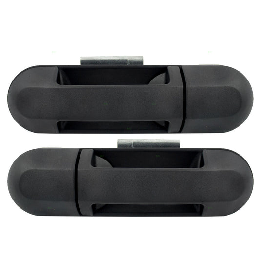 Brock Replacement Driver and Passenger Rear Outside Outer Door Handles Compatible with SUV Pickup Truck 1L2Z7826605AAA 6L2Z7826604AA