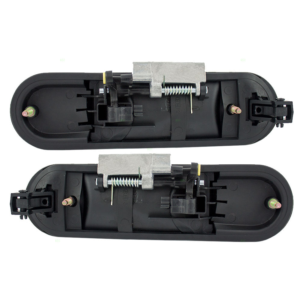 Brock Replacement Driver and Passenger Rear Outside Outer Door Handles Compatible with SUV Pickup Truck 1L2Z7826605AAA 6L2Z7826604AA
