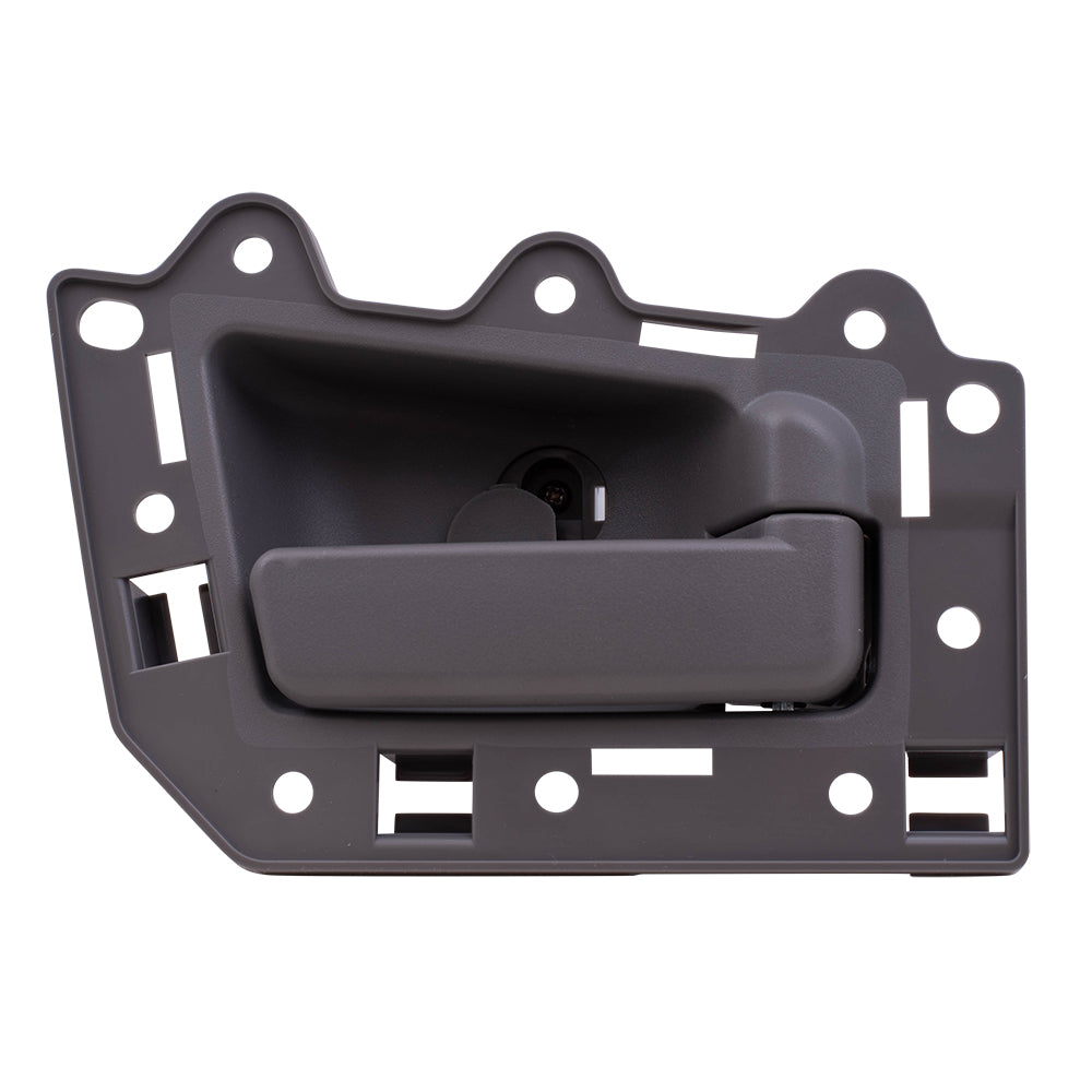 Brock Inside Door Handle for 05-10 Jeep Grand Cherokee Passengers Rear Gray w/ Housing